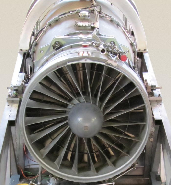 Engine installation from above, with some of the upper-hull structure temporarily removed for easy access.