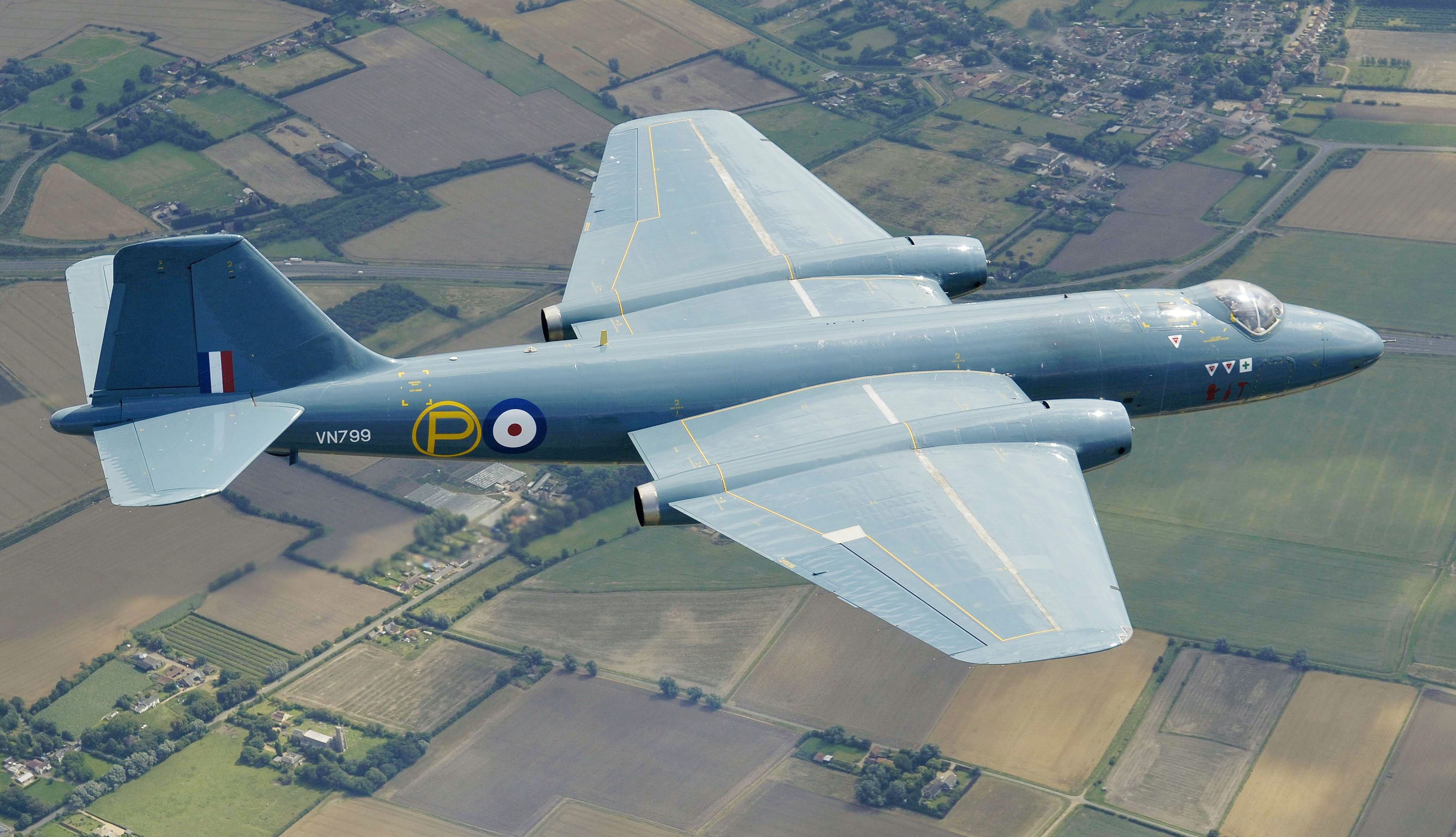 In 1999, this Canberra was painted to represent the first prototype as part of celebrations marking the 50th anniversary of the type's 1949 maiden flight.